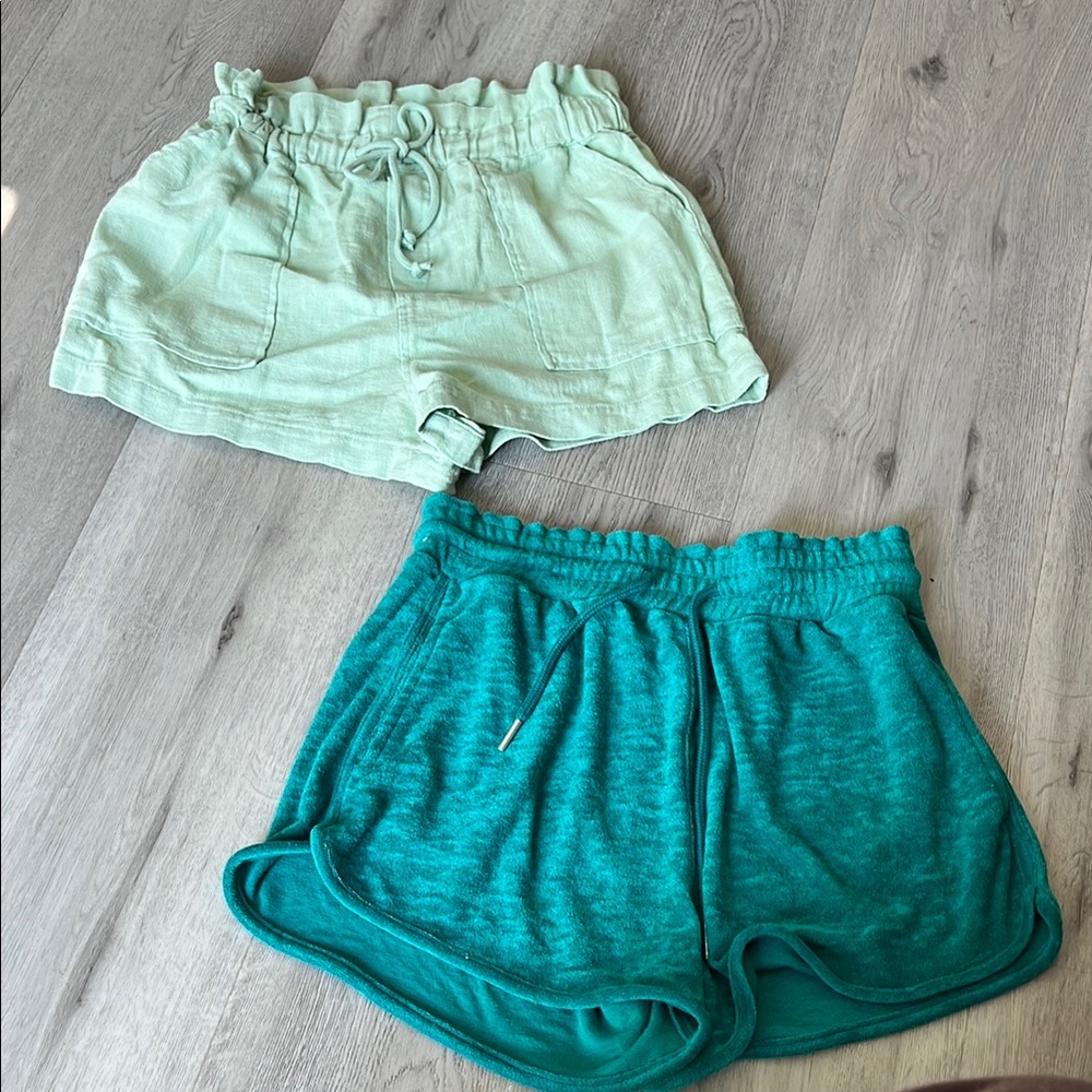 Bundle Blank NYC Solid French Terry Shorts with Elastic Waistband Take Me There